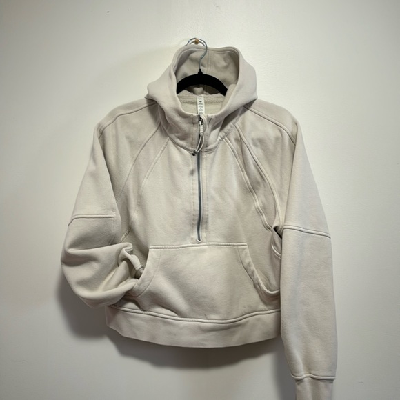 Lululemon Oversized 1/2 Zip in Bone - Picture 2 of 3